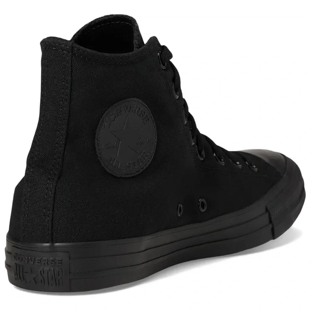 The Chuck Taylor All Star sneakers converse in monochrome black size 9 women’s - Picture 5 of 8